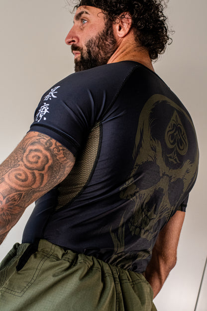Essentials - Military Green Rash Guard