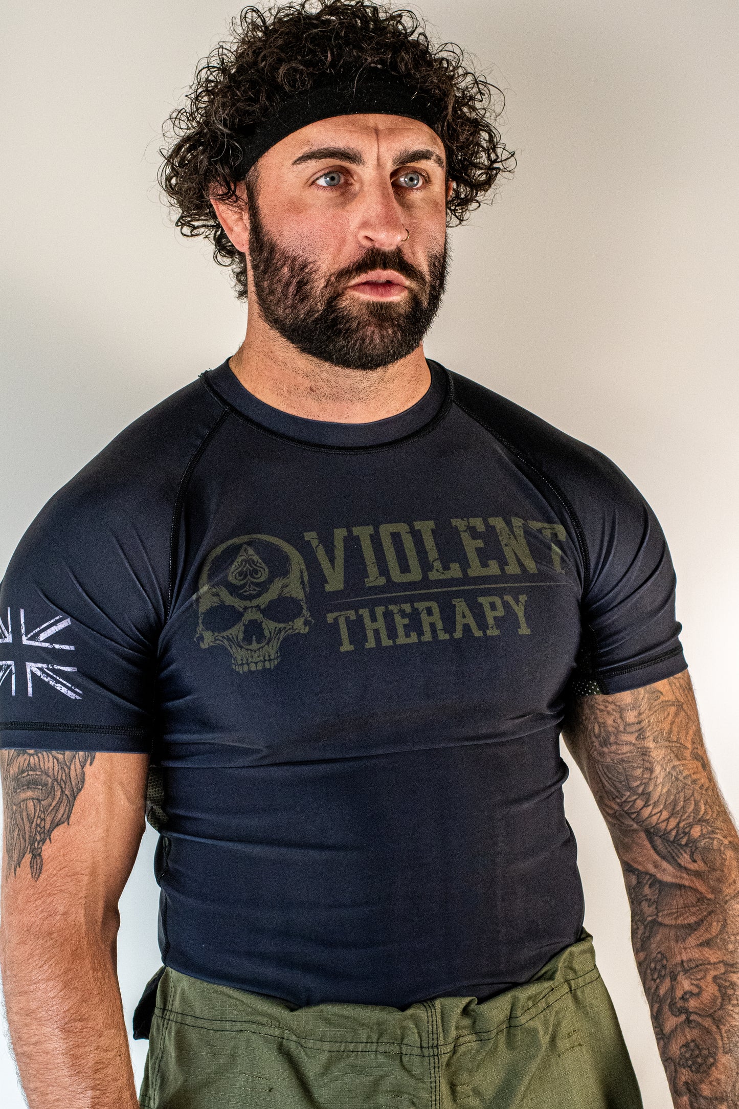 Essentials - Military Green Rash Guard