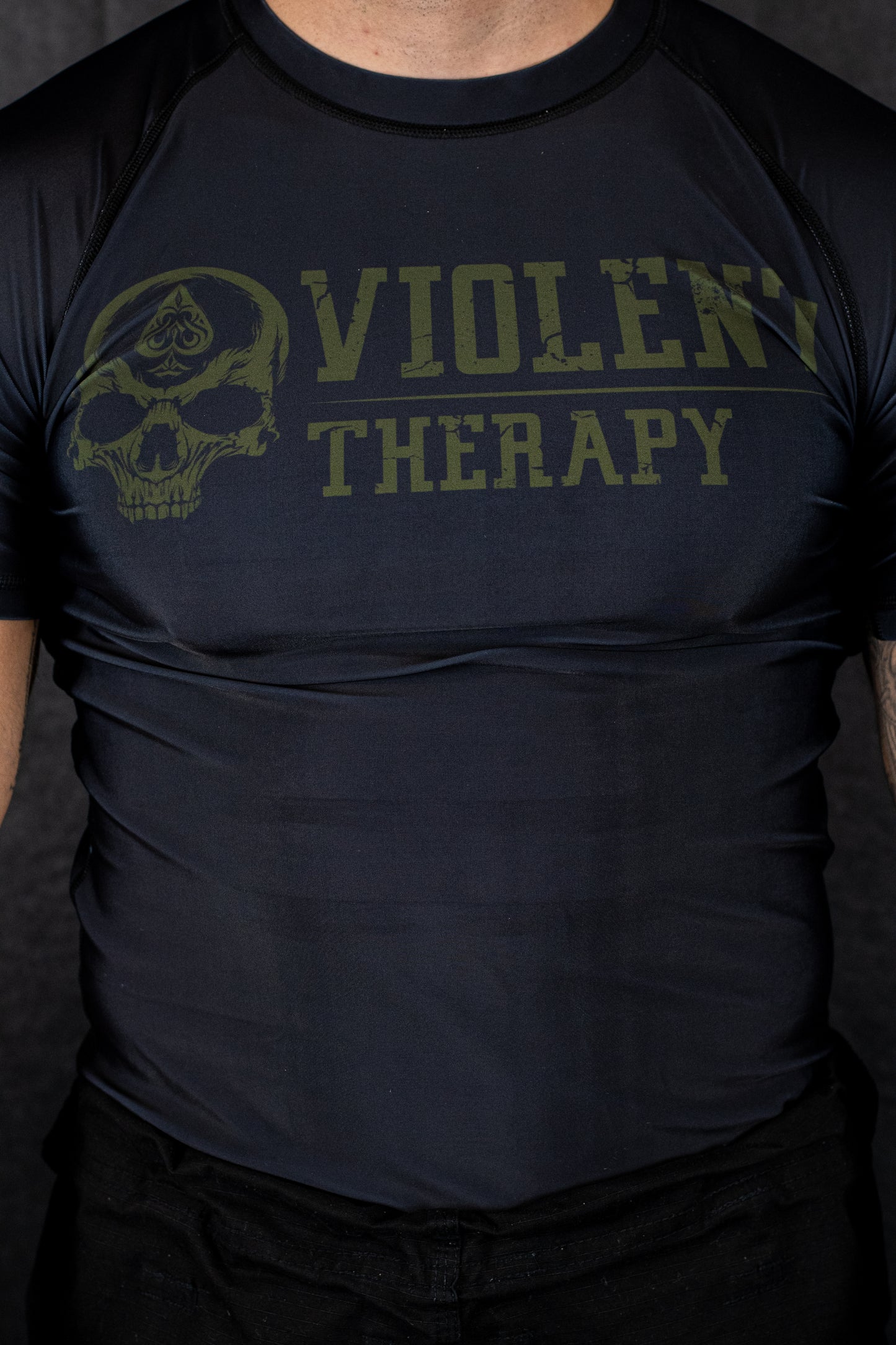 Essentials - Military Green Rash Guard