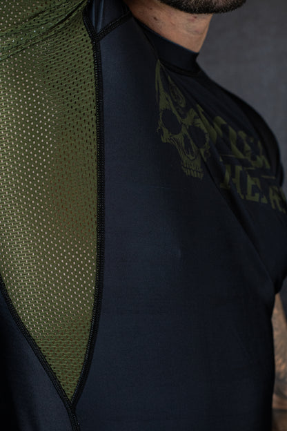 Essentials - Military Green Rash Guard